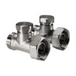 Ivar DD 345 Ίσιος διακόπτης δισωλήνιου EUROK x 3/4" EUROK swivel 10τμχ